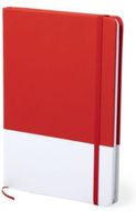 Vihko Notepad Mirvan, punainen liikelahja logopainatuksella