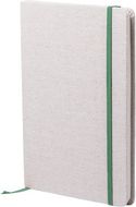 Vihko Notepad Telmak, vihreä liikelahja logopainatuksella