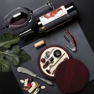 Viinitarpeiden säilytyslaatikko Wine Set Baco liikelahja logopainatuksella