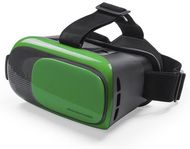 Virtuaalitodellisuuden naamio Virtual Reality Glasses Bercley, vihreä liikelahja logopainatuksella