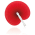 Viuhka Pai Pai Stilo, punainen liikelahja logopainatuksella