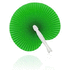 Viuhka Pai Pai Stilo, vihreä liikelahja logopainatuksella