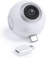 Webcam 360° Camera Ribben, valkoinen liikelahja logopainatuksella