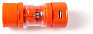 Yleisadapteri Plug Adapter Tribox, sininen, oranssi liikelahja logopainatuksella
