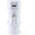 Yleisadapteri Plug Adapter Tribox, valkoinen liikelahja logopainatuksella