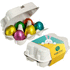 Box with Easter eggs, vaaleanharmaa liikelahja logopainatuksella