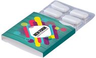 Chewing gum 6 pieces, valkoinen liikelahja logopainatuksella