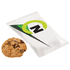 Chocolate chip cookie, valkoinen liikelahja logopainatuksella