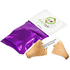 Fortune cookie with header card, violetti liikelahja omalla logolla tai painatuksella