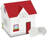 House with house mint, valkoinen liikelahja logopainatuksella