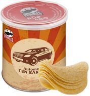 Mini Pringles Original, valkoinen liikelahja logopainatuksella